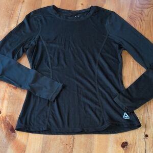 Reebok Black Performance Long Sleeve Top
